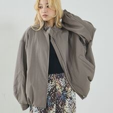 中綿 ドルマン ボリューム ブルゾン