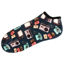 【1/1000SOCKS】メンズアンクルソックス　ＲＥＴＲＯ家電