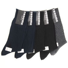 レノマパリス ビジネスソックス5足組 リブ×ヘリンボーンミックスアソート