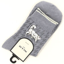 ポール＆ジョー パリス(PAUL&JOE PARIS)のポール＆ジョー ロークルーソックス リンクス千鳥ジプシー刺繍