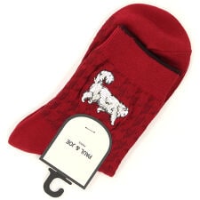 ポール＆ジョー パリス(PAUL&JOE PARIS)のポール＆ジョー ロークルーソックス リンクス千鳥ジプシー刺繍