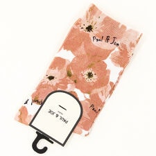 ポール＆ジョー ビッグポピー柄クルーソックス