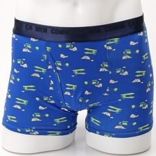 コムサメン 飛行機柄ボクサーブリーフ（前開き）