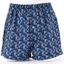 コムサメン Ｃ幾何学柄トランクス