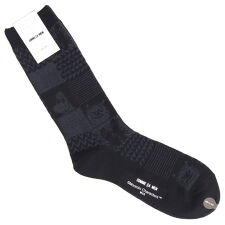 コムサメン ソックス クルー丈ムーミンコラボキャラリンクス柄