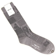 コムサメン ソックス クルー丈ムーミンコラボキャラリンクス柄