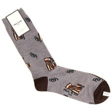 ポール ＆ ジョー クルーソックス ＰＪテディベア柄