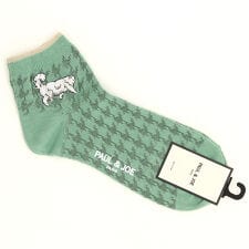 ポール＆ジョー パリス(PAUL&JOE PARIS)のポール ＆ ジョー アンクルソックス リンクス千鳥柄ジプシー刺繍