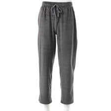 コムサメン ホームウェア ロングパンツストレッチベロア無地