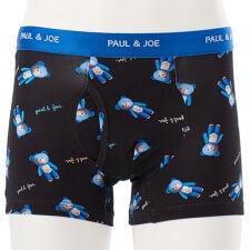 ポール＆ジョー ブルーベア柄プリント ボクサーパンツ