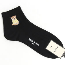 ポール ＆ ジョー  お座りヌネット刺繍 アンクル丈ソックス