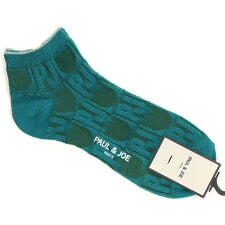 ポール ＆ ジョー  ＰＪロゴ柄 アンクル丈ソックス