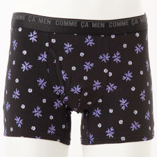 コムサ・メン ボタニカル総柄 ボクサーブリーフ（前開き）