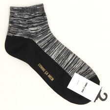 コムサメン 足底紙糸 スラブ引き揃え アンクル丈ソックス