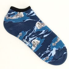 コムサメン 動物柄プリント アンクル丈ソックス