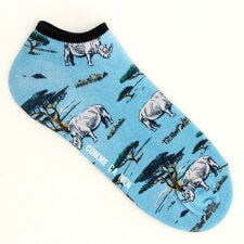 コムサメン 動物柄プリント アンクル丈ソックス