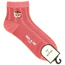 ポール ＆ ジョー パリヌネット刺繍 アンクル丈ソックス