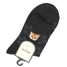 ポール ＆ ジョー 花柄ヌネット刺繍 ロークル丈ソックス