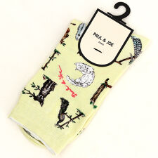 ポール ＆ ジョー アニマルアルファベットプリント Ｓクルー丈ソックス