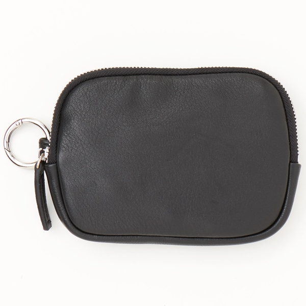[}C]LEATHER ROUND SQUARE POUCH / L/JVFGiCACHELLIEj ubN