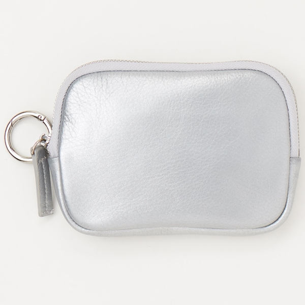 [}C]LEATHER ROUND SQUARE POUCH / L/JVFGiCACHELLIEj Vo[