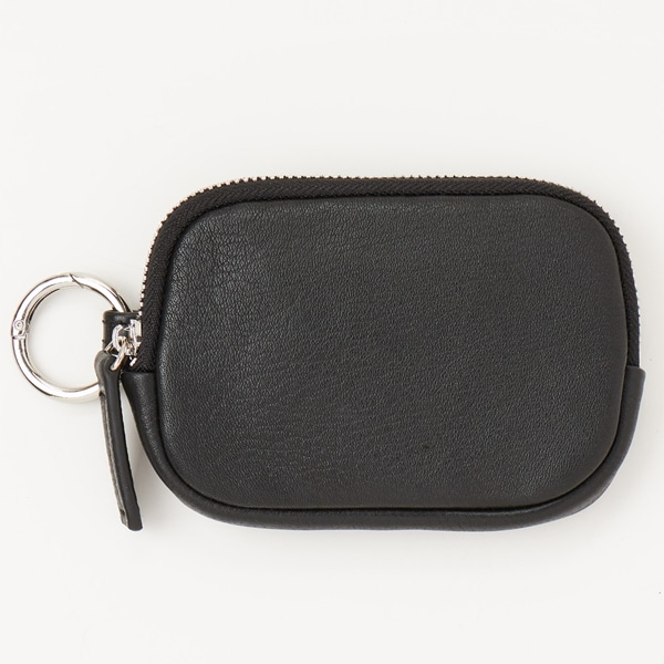 [}C]LEATHER ROUND SQUARE POUCH / M/JVFGiCACHELLIEj ubN