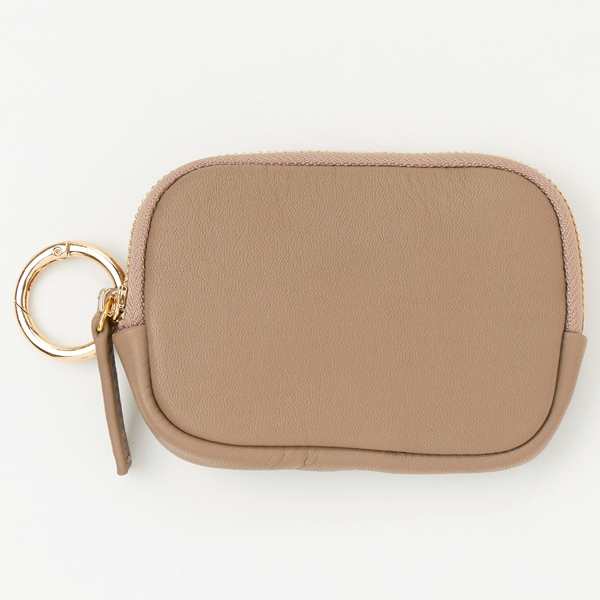 [}C]LEATHER ROUND SQUARE POUCH / M/JVFGiCACHELLIEj O[W