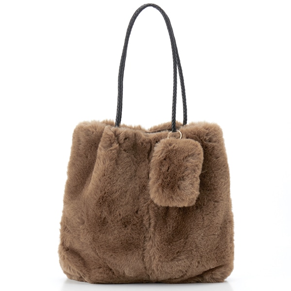 カシェリエ（CACHELLIE）/F/FUR x MESH HANDLE TOTE(ポーチ付） F/FUR x MESH HANDLE TOTE(ポーチ付） | カシェリエ(CACHELLIE