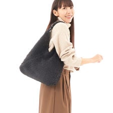 GATHER HANDLE ECO FUR TOTE