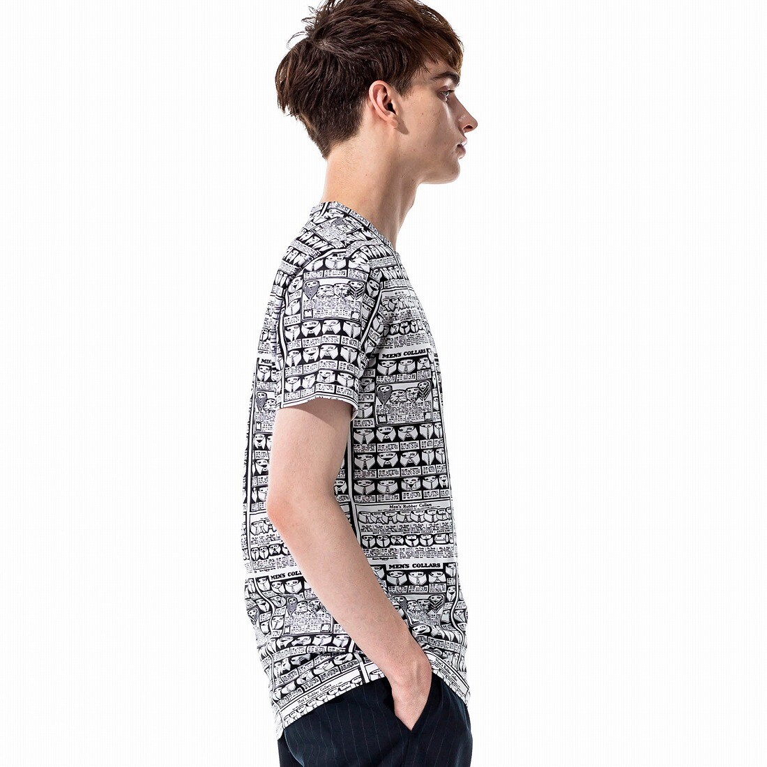 開梱 設置 無料 ホワイトカラー総柄tシャツ Viktor Rolf ヴィクター ロルフ Tシャツ カットソー Www Mehdimoidonc Fr