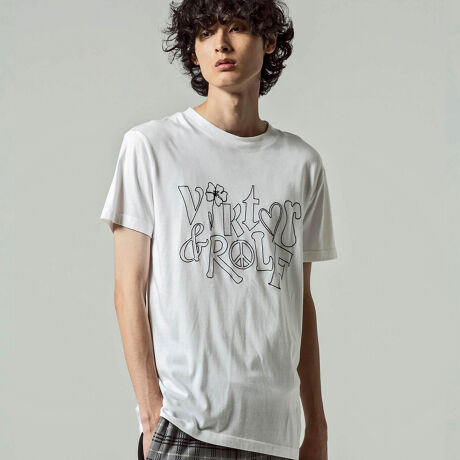 VIKTOR&ROLF(ヴィクター＆ロルフ) ドローイングロゴTシャツ 