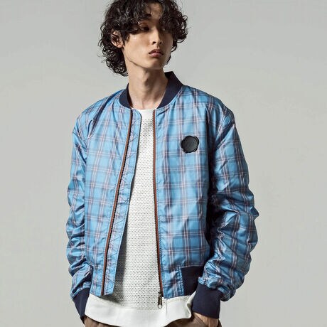 VIKTOR&ROLF(ヴィクター＆ロルフ) ラバーパッチチェックジャケット  