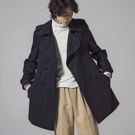 VIKTOR&ROLF(ヴィクター＆ロルフ)ダブルブレストトレンチコート 