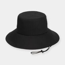 ナイガイ 洗えるつば広め あご紐付き UV対策アドベンチャーハット サイズ調節可 レディース