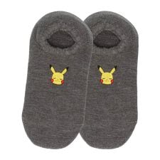 ポケモン ピカチュウ ハマグリパイル ルームソックス ワンポイント 足底滑り止め付き レディース