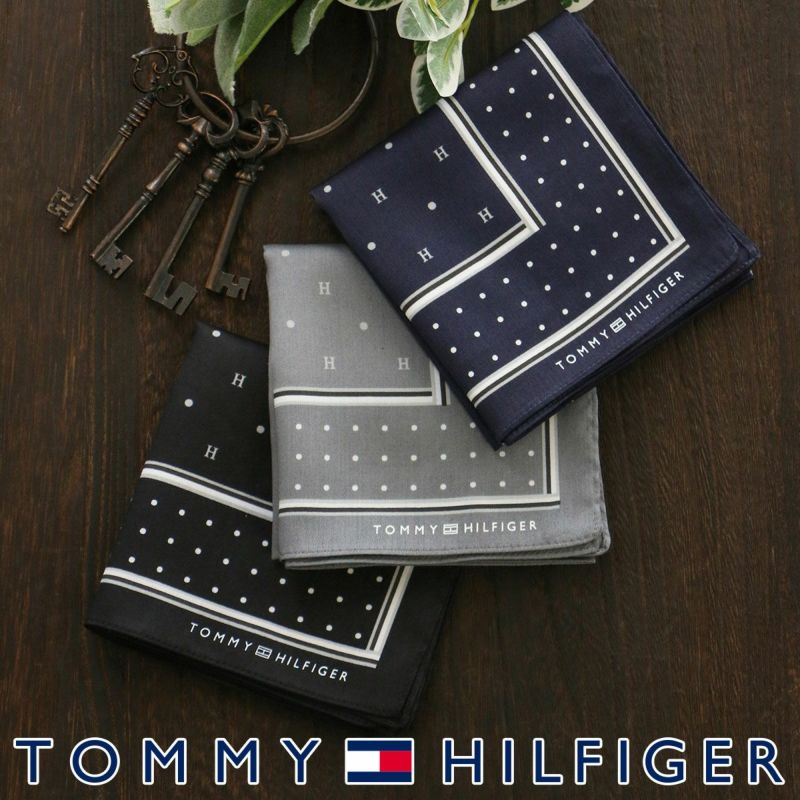 TOMMY HILFIGER 綿100％ Hロゴ×ドット柄 ハンカチ 02582151 | トミー ヒルフィガー(Tommy Hilfiger) |  02582151 | ファッション通販 マルイウェブチャネル