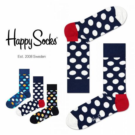 Happy Socks BIG DOT クルーソックス 10201001 ハッピーソックス(Happy Socks) マルイウェブチャネル