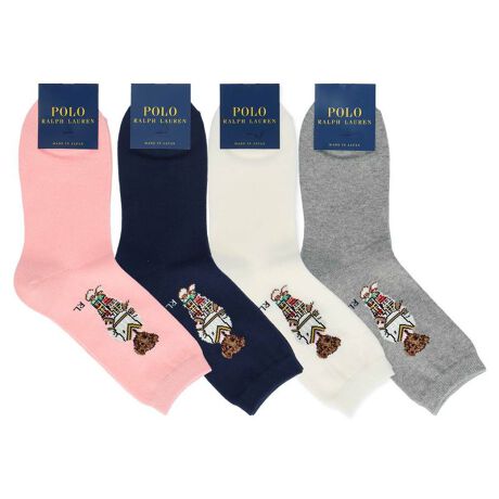 POLO RALPH LAUREN 日本製 クリケットべア柄 ポロベア クルー丈 