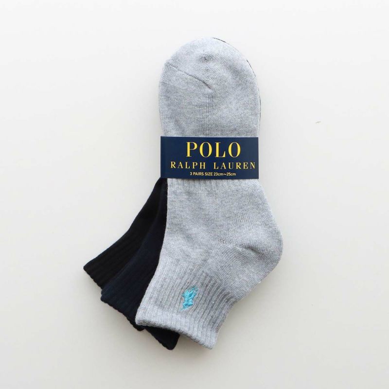 POLO RALPH LAUREN 3足組 レディース ワンポイント ショート丈