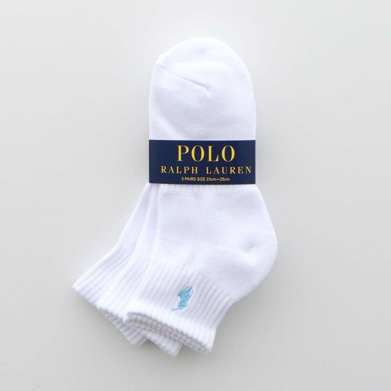 POLO RALPH LAUREN 3足組 レディース ワンポイント ショート丈