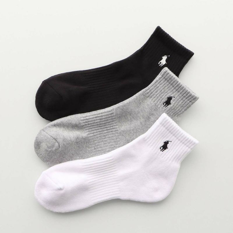 POLO RALPH LAUREN 3足組 レディース ワンポイント ショート丈