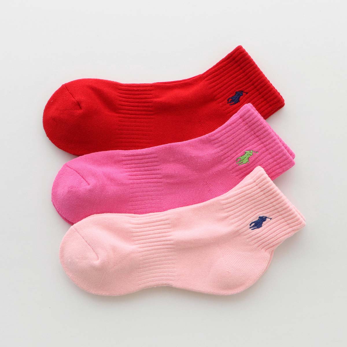 POLO RALPH LAUREN 足底パイル 多色 【3足セット】 スニーカー丈