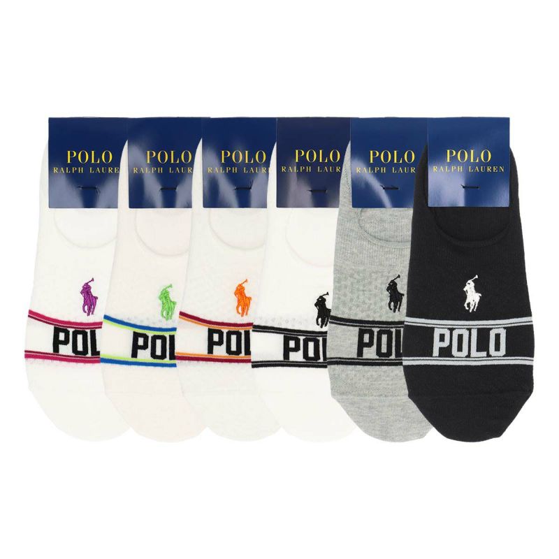 POLO RALPH LAUREN オーガニックコットン混 かかと滑り止め付き フット