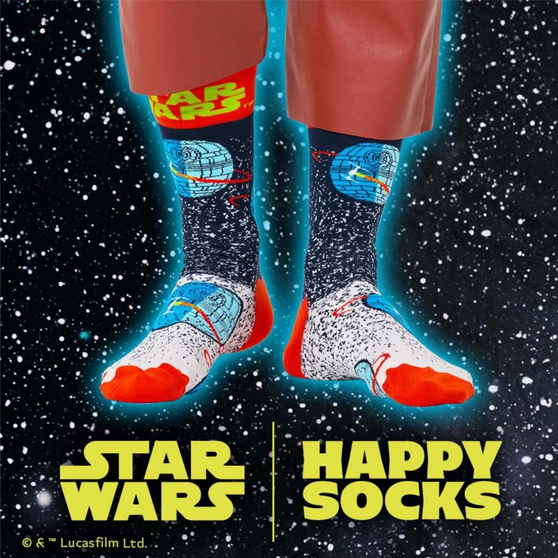 Happy Socks×Star Wars ユニセックス 6足セット クルー丈 ソックス