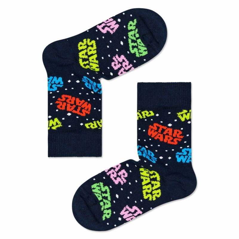 Happy Socks × Star Wars キッズ スター・ウォーズ ロゴ クルー丈