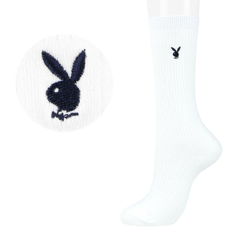 PLAYBOY プレイボーイ バニー ロゴプリント ソックス 2点セット ni-3722-642-n1.jpg