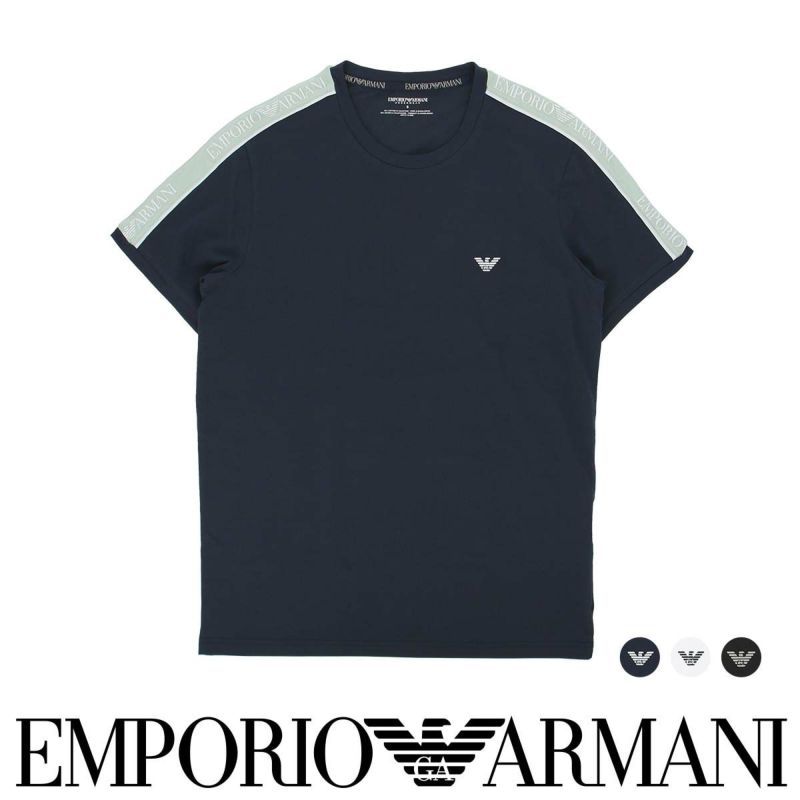 EMPORIO ARMANI コアロゴバンド クルーネック 半袖 Tシャツ