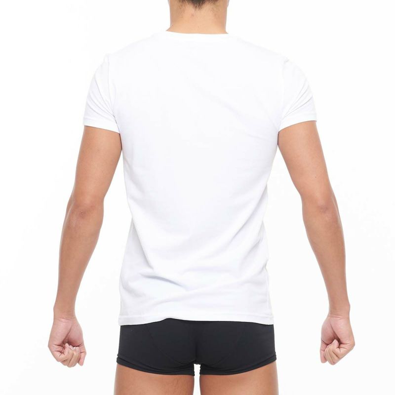 【EMPORIO ARMANI】ロゴ コットン クルーネック 半袖 Tシャツ EMPORIO ARMANI アルマーニ ストレッチコットン クルーネック