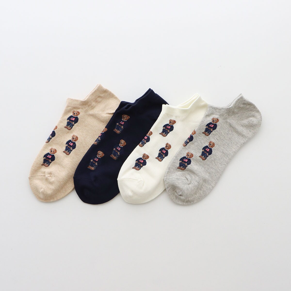 POLO RALPH LAUREN スニーカー丈ソックス オーガニックコットン