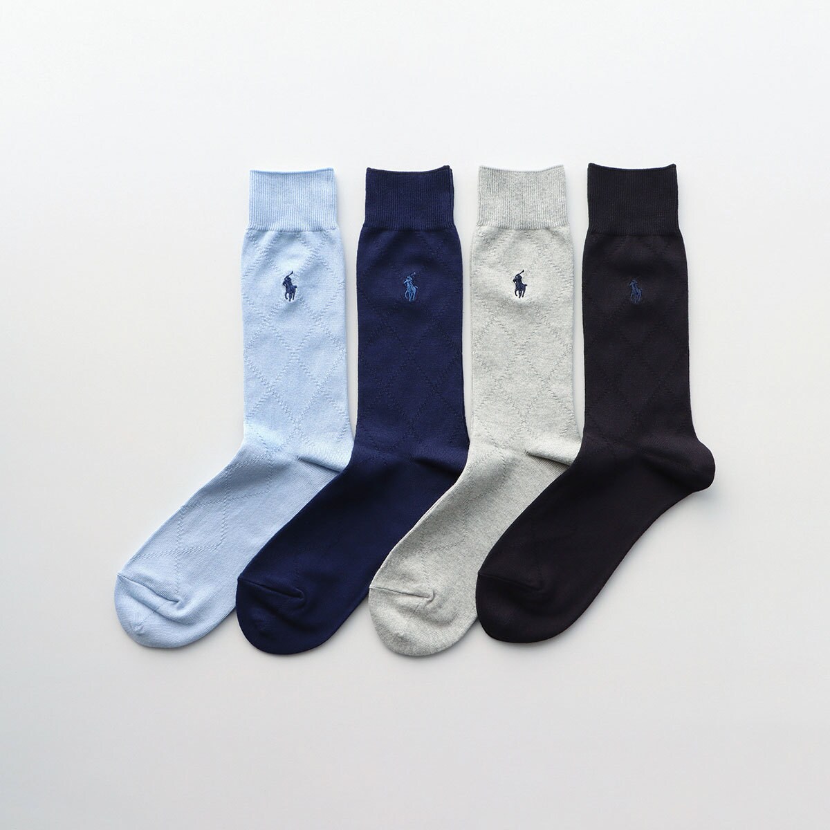 POLO RALPH LAUREN メンズ 日本製 毛混 ケーブル クルー丈